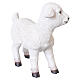 Agnello bianco in resina 30x30x10 cm per presepe da 80 cm s3