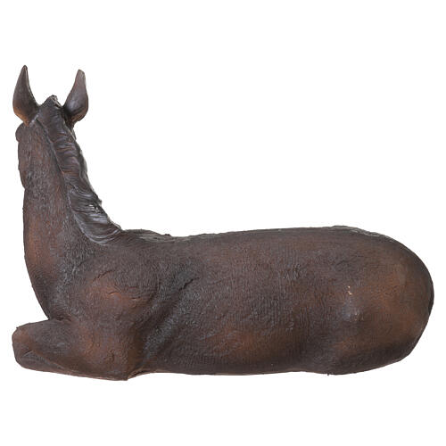 Burro tumbado de resina 50x75x35 cm para belén de 80 cm 5