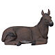 Burro tumbado de resina 50x75x35 cm para belén de 80 cm s1