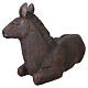 Burro tumbado de resina 50x75x35 cm para belén de 80 cm s4
