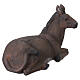 Burro tumbado de resina 50x75x35 cm para belén de 80 cm s6