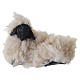 Set di 5 pecore bianche con effetto lana per presepe 8-10 cm s3