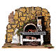 Fake oven for nativities measuring 14x20x12cm s1