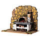 Fake oven for nativities measuring 14x20x12cm s2
