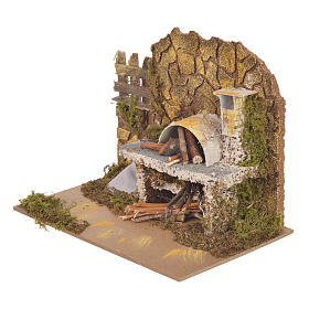 Fornos e Fogueiras para o Presépio: Forno falso presépio 14x20x12 cm