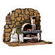 Fake oven for nativities measuring 14x20x12cm s3