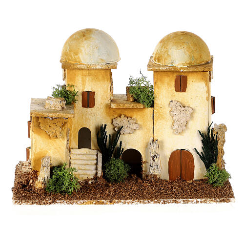 Casas árabes miniatura presépio 15x20x12 cm 1