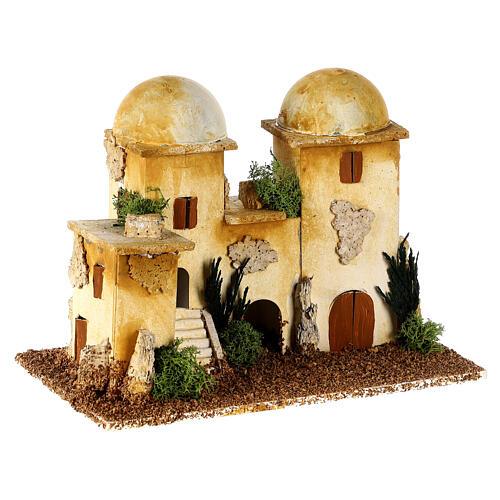 Casas árabes miniatura presépio 15x20x12 cm 3