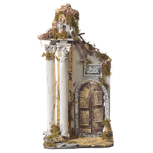 Temple with columns and arch for nativities measuring 30x15x12cm 1