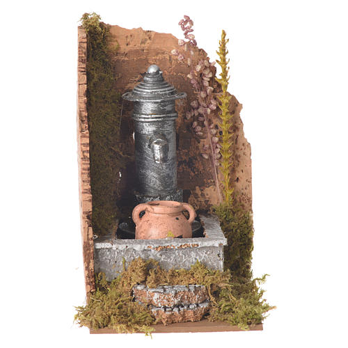 Nativity fountain with amphora 16x10x15cm 1