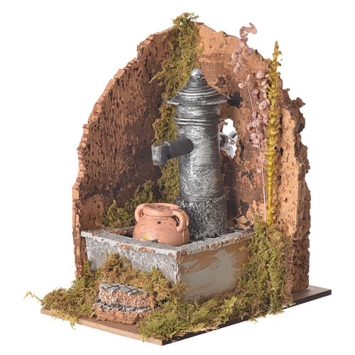 Nativity fountain with amphora 16x10x15cm 2