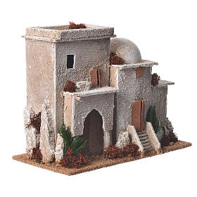 Double minaret for nativities with setting measuring 13x20x10cm