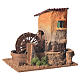 Old water mill for nativity scene 20x15x20 cm s2