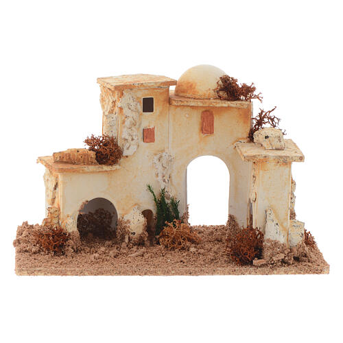 Casa árabe com cúpula miniatura presépio 15x20x12 cm 1