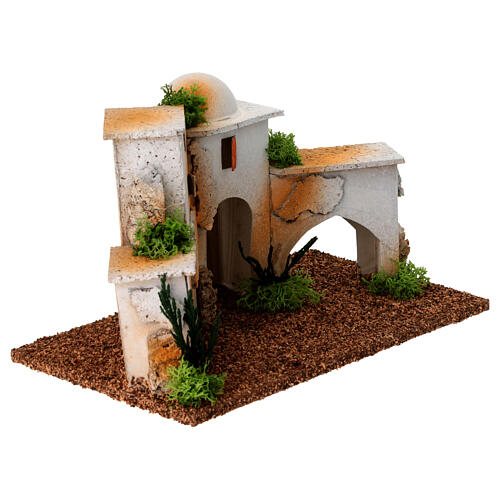 Casa árabe com cúpula miniatura presépio 15x20x12 cm 3