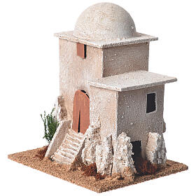 Nativity setting, minaret measuring 17x15x12cm