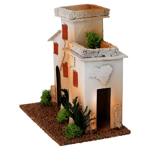 Casa estilo árabe miniatura para presépio; 17x15x12 cm 4