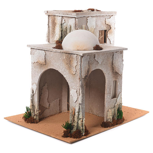 Nativity setting, minaret with stable 50x45x60cm 2