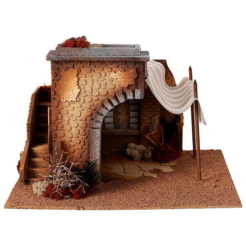 Arabian nativity stable 35x50x35cm 4