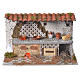 Nativity kitchen with flame effect lamp 17x28x25cm s1