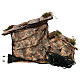 Wooden stable, Neapolitan Nativity 16X24X14cm s4