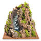 Wasserfall mit Bach Krippe 25x29x29 cm s1