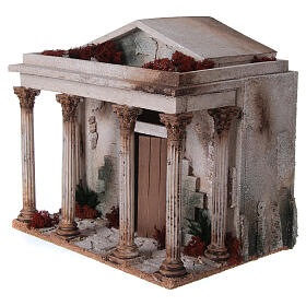 Templo em miniatura para presépio 33x35x25 cm