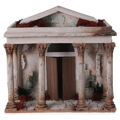 Templo em miniatura para presépio 33x35x25 cm 1
