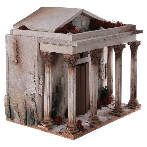 Templo em miniatura para presépio 33x35x25 cm 3