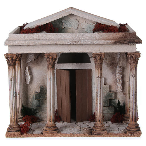 Nativity Scene setting, Temple measuring 33x35x25cm 1