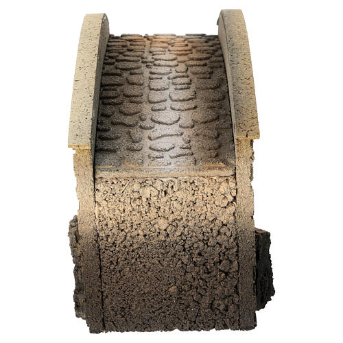 Ponte presepe sughero arcuato 15x25x10 cm 2