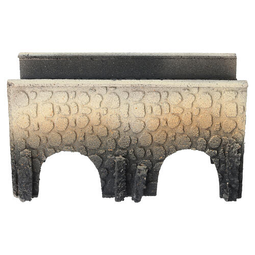 Bridge in cork, straight, for nativities 13x25x11cm 4