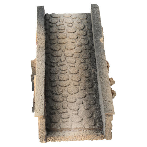 Bridge in cork with descent for nativities 13x25x11cm 2