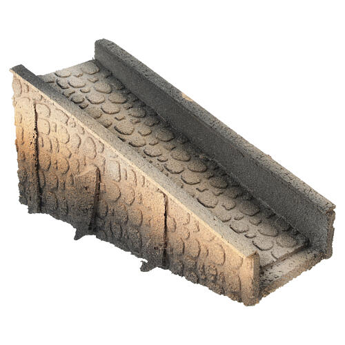 Bridge in cork with descent for nativities 13x25x11cm 3