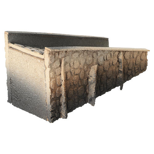 Bridge in cork with descent for nativities 13x25x11cm 4