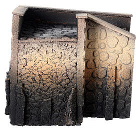 Strada curva per borgo presepe 15x17x13 cm