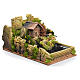 Mulino ad acqua con fiume curvilineo 22x26x40 cm s2