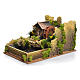 Mulino ad acqua con fiume curvilineo 22x26x40 cm s3