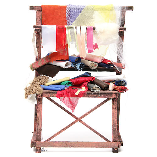 Rag seller stall for nativities measuring 39x25x14cm 1