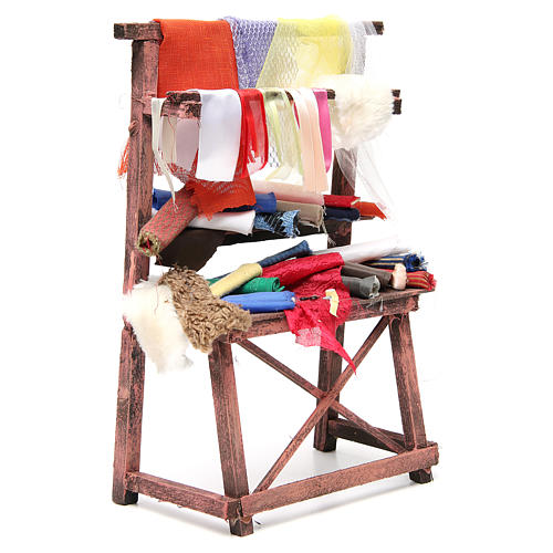 Rag seller stall for nativities measuring 39x25x14cm 4