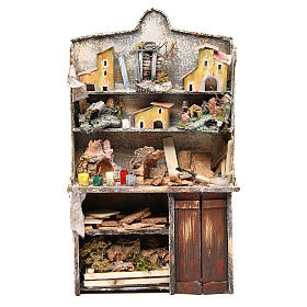 Nativity artist stall, miniature for nativities measuring 40x24x8.5cm