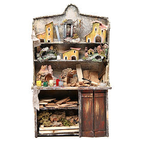 Banco del presepista cm 40x24x8,5 miniatura