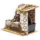 Water mill in wood and cork for nativities measuring 17x20x14cm s2