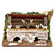 Stable for nativities with hens and rabbits measuring 12x20x14cm s1