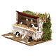 Stable for nativities with hens and rabbits measuring 12x20x14cm s2