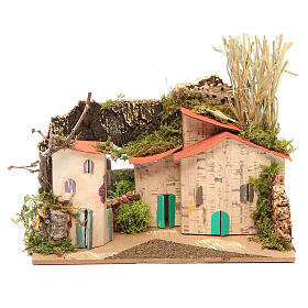 Ambiente presepe cm 15x20x14 cm con specchio modelli assortiti