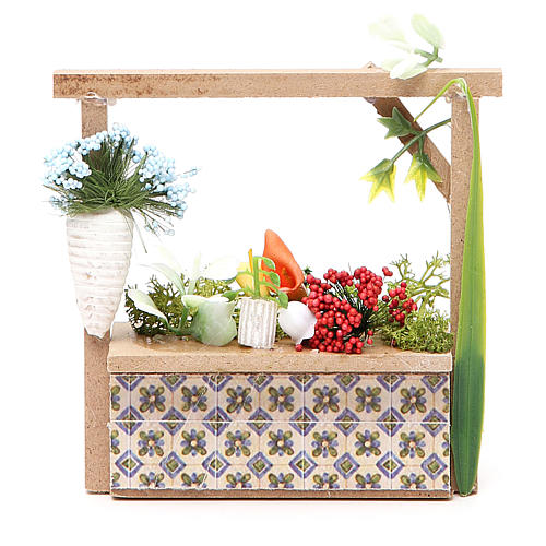 Florist stall for nativities measuring 10.5x11x4cm 1