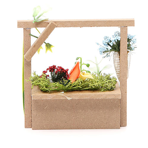 Florist stall for nativities measuring 10.5x11x4cm 2
