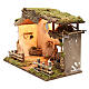 Cabane rurale illuminée crèche 36x50x26 cm avec taverne et fontaine s2