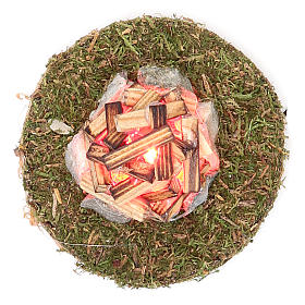 Fire for nativity with light 3,5V h.4x7cm